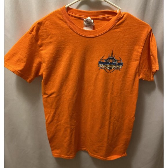 Motorcycle Rally Womens Small T-Shirt Orange 75th 2015 Sturgis Kentucky - Picture 1 of 7